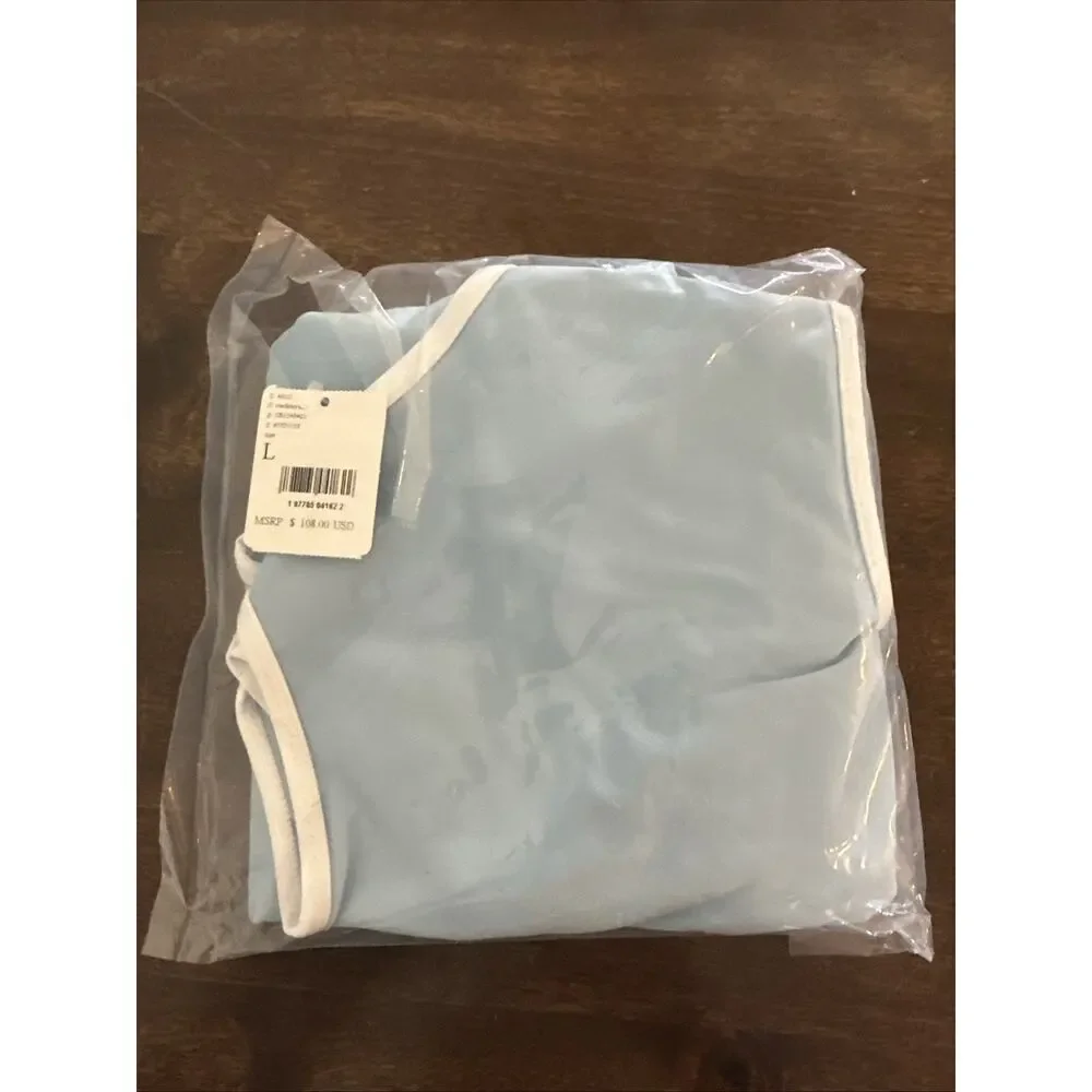 Free People Movement One More‎ Serve Dress Womens L Light Blue Retail $108